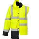 Jacheta vatuita reflectorizanta, 4 in 1, inalta vizibilitate, impermeabila, Galben si bleumarin Jacheta vatuita reflectorizanta, 4 in 1, inalta vizibilitate, impermeabila, Galben si bleumarin