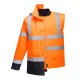 Jacheta vatuita reflectorizanta, 4 in 1, inalta vizibilitate, impermeabila, Portocaliu si bleumarin Jacheta vatuita reflectorizanta, 4 in 1, inalta vizibilitate, impermeabila, Portocaliu si bleumarin