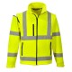 Jacheta softshell reflectorizanta, maneci detasabile,membrana tripla, Galben Jacheta softshell reflectorizanta, maneci detasabile,membrana tripla, Galben