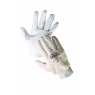 Manusi din piele de oaie in palme, banda velcro