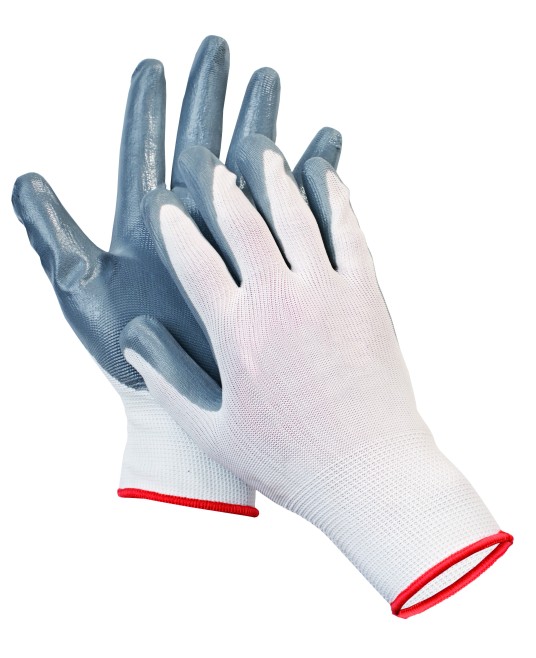 BABBLER Manusi de protectie din nylon,palma nitril