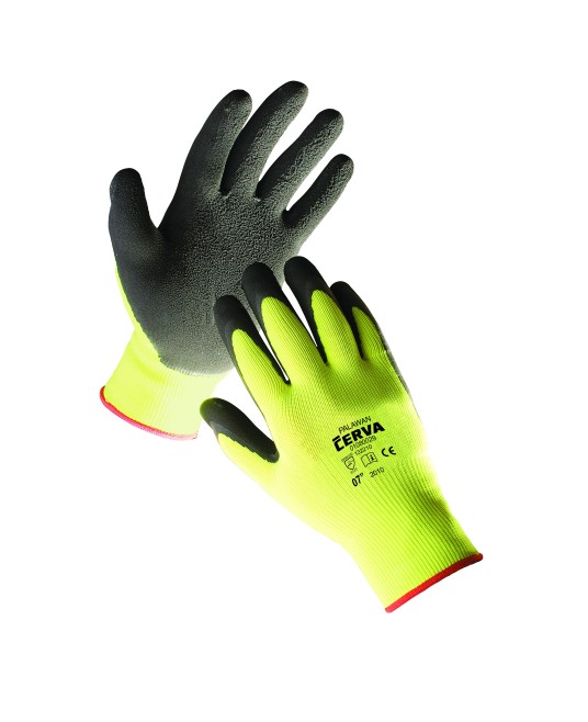 PALAWAN Manusi de protectie din nylon, palma latex 
