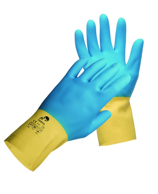 Manusi de protectie antichimica latex/neopren