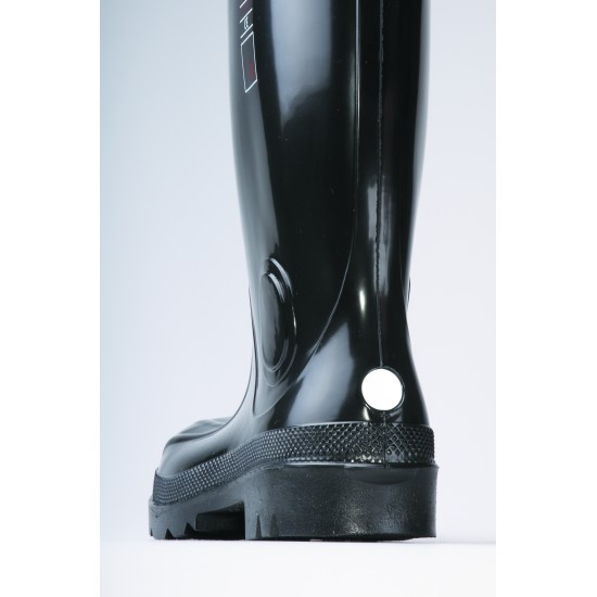 Cizme de protectie cu bombeu si lamela antiperforatie, culoare neagra Cizme de protectie cu bombeu si lamela antiperforatie, culoare neagra