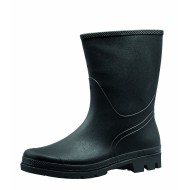 Cizme PVC scurte de lucru, fără bombeu, culoare neagră