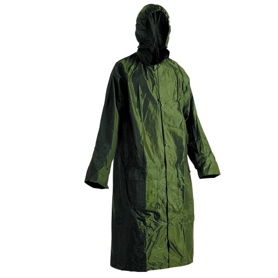 Pelerina lunga de ploaie, PVC, verde Pelerina lunga de ploaie, PVC, verde