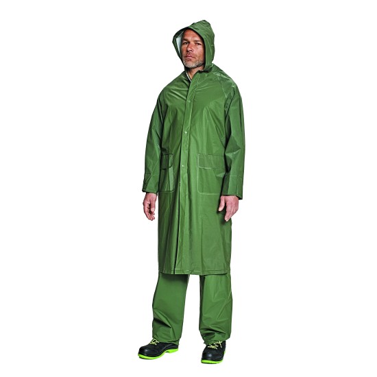 Pelerina lunga de ploaie, PVC, culoare verde Pelerina lunga de ploaie, PVC, culoare verde
