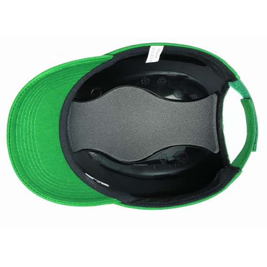 Sapca de protectie cu calota interioara plastic, verde Sapca de protectie cu calota interioara plastic, verde