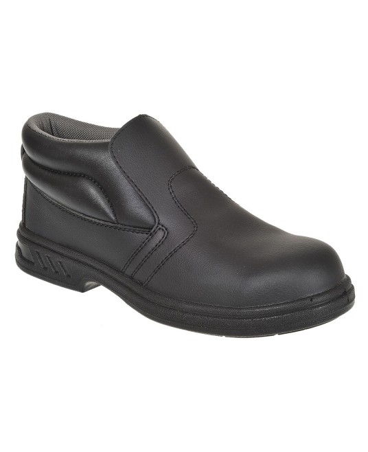 Bocanci de protectie rezistenti la umezeala, bombeu metalic S2 [FW83] Negru