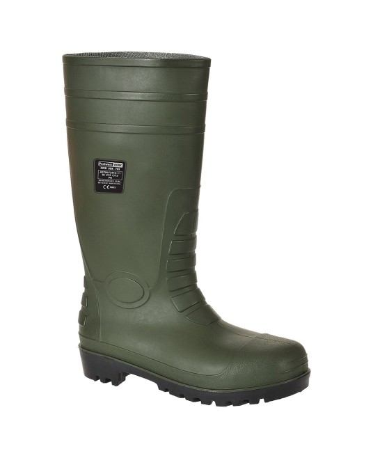 Cizme de protectie PVC/nitril, bombeu metalic si lamela S5 [FW95] Verde
