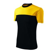 Tricou unisex Malfini Colormix 109, bumbac 200g/m2, Negru-Galben