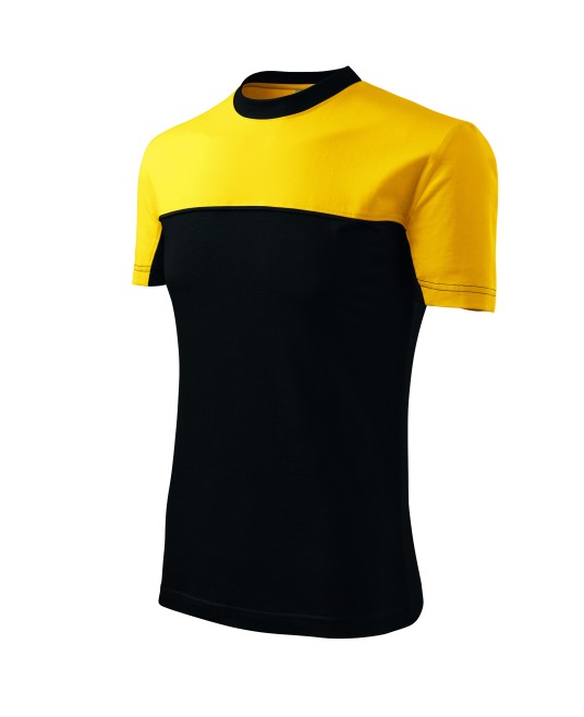 Tricou unisex Malfini Colormix 109, bumbac 200g/m2 Negru-Galben