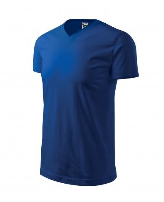 Heavy V-neck tricou maneca scurta unisex [111 colorat] Albastru regal