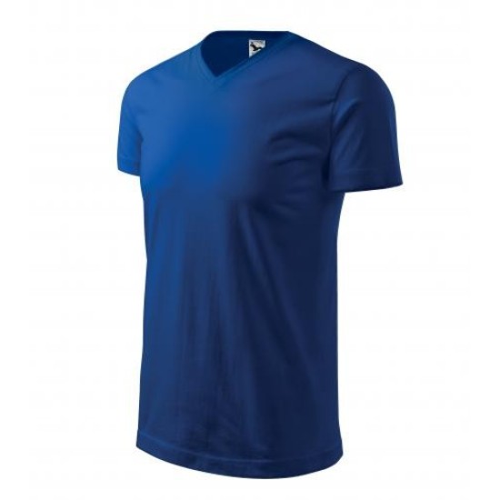 Heavy V-neck tricou maneca scurta unisex [111 colorat] Albastru regal