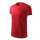 Heavy V-neck tricou maneca scurta unisex  [111 colorat] Rosu