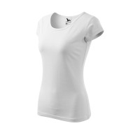 Tricou cambrat femei bumbac 150g/m2 Malfini  Pure 122 Alb