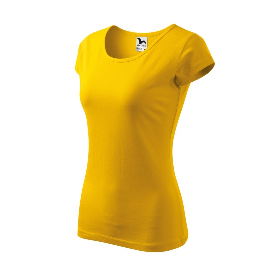 Tricou cambrat femei bumbac 150g/m2 Malfini  Pure 122 Galben