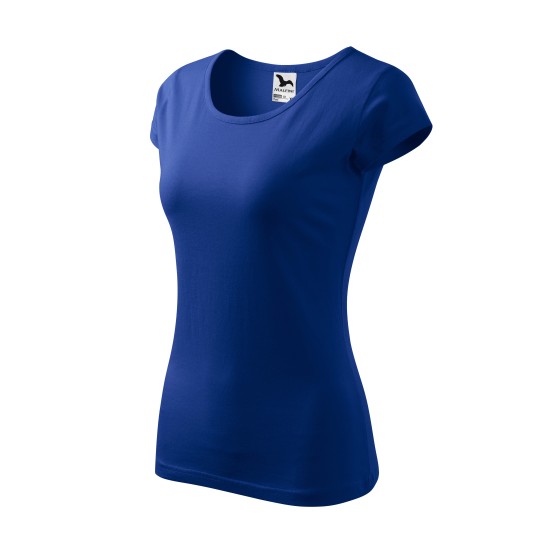 Tricou cambrat femei bumbac 150g/m2 Malfini  Pure 122 Albastru marin