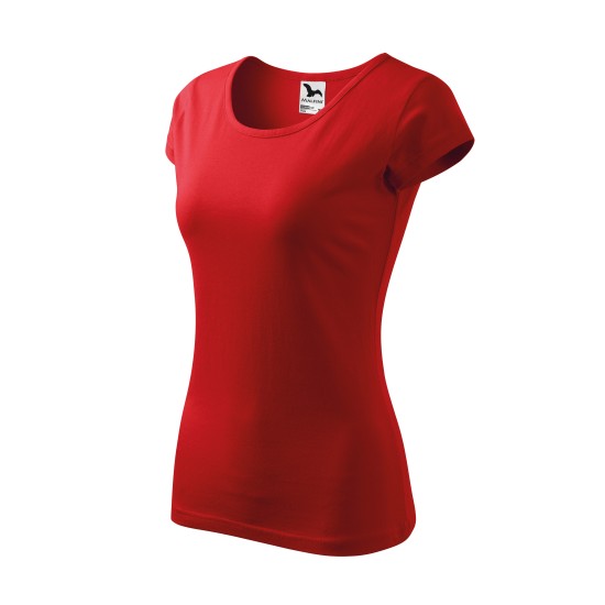 Tricou cambrat femei bumbac 150g/m2 Malfini  Pure 122 Rosu