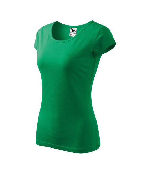 Tricou cambrat femei bumbac 150g/m2 Malfini  Pure 122 Verde mediu
