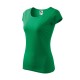 Tricou cambrat femei bumbac 150g/m2 Malfini  Pure 122 Verde mediu