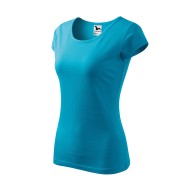 Tricou cambrat femei bumbac 150g/m2 Malfini  Pure 122 Turcoaz