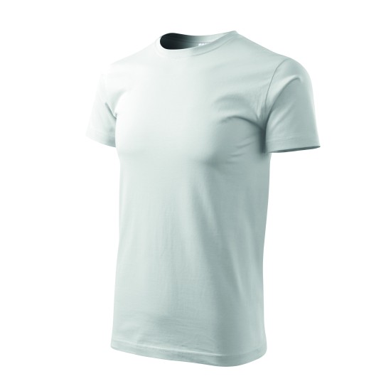 Tricou finisaj cu silicon, bumbac 160g/m2 Malfini Basic 129  Alb