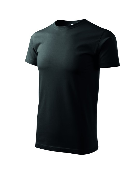 Tricou finisaj cu silicon, bumbac 160g/m2 Malfini Basic 129  Negru