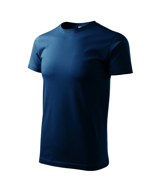 Tricou finisaj cu silicon, bumbac 160g/m2 Malfini Basic 129 Bleumarin