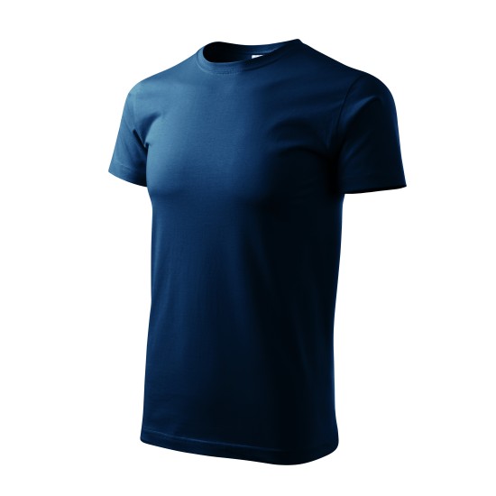 Tricou finisaj cu silicon, bumbac 160g/m2 Malfini Basic 129 Bleumarin