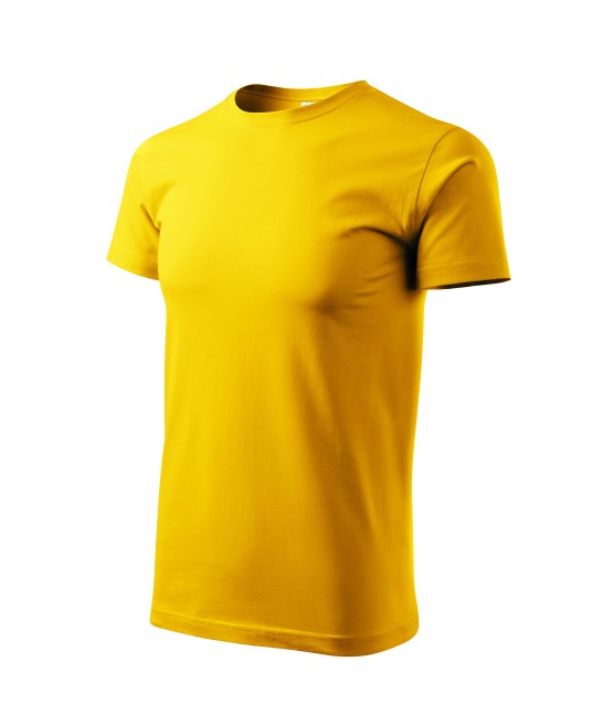 Tricou finisaj cu silicon, bumbac 160g/m2 Malfini Basic 129 Galben