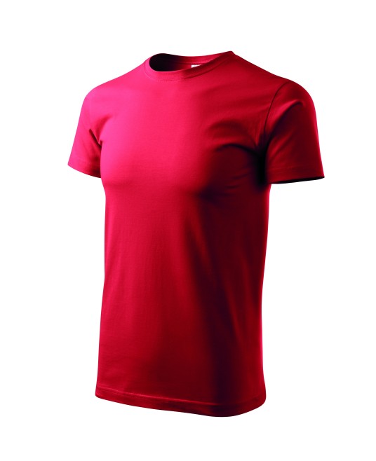 Tricou finisaj cu silicon, bumbac 160g/m2 Malfini Basic 129 Rosu