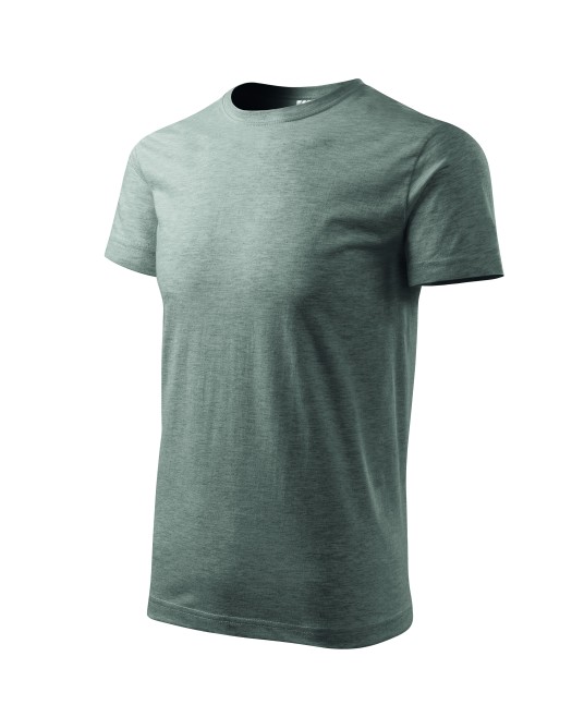 Tricou finisaj cu silicon, bumbac 160g/m2 Malfini Basic 129 Gri inchis