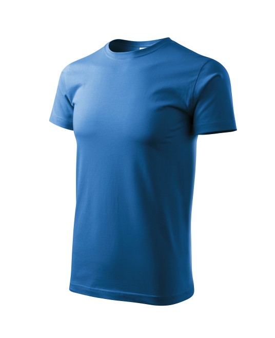 Tricou finisaj cu silicon, bumbac 160g/m2 Malfini Basic 129 Albastru azuriu