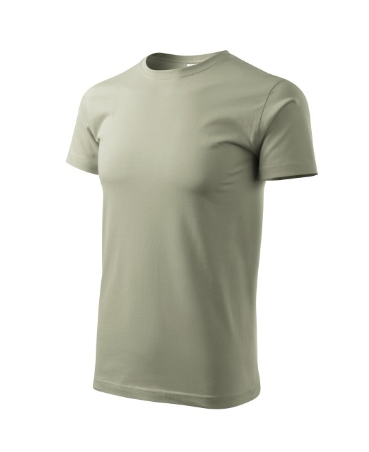 Tricou finisaj cu silicon, bumbac 160g/m2 Malfini Basic 129  Kaki deschis