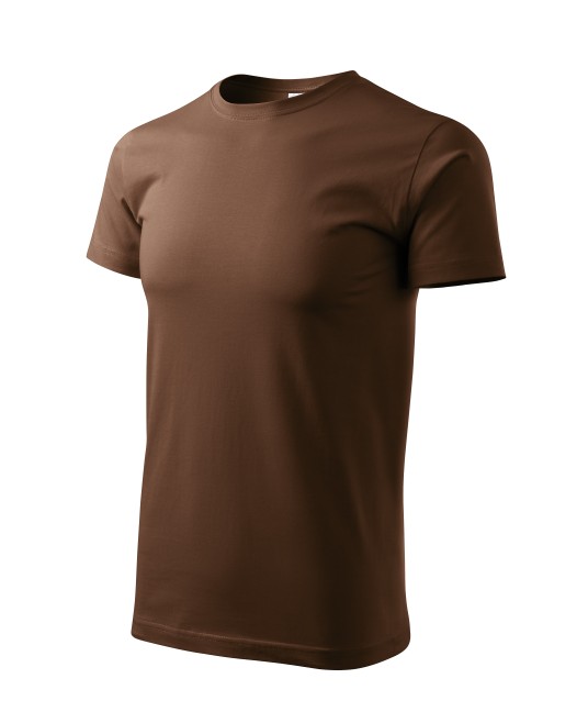 Tricou finisaj cu silicon, bumbac 160g/m2 Malfini Basic 129 Maro ciocolatiu