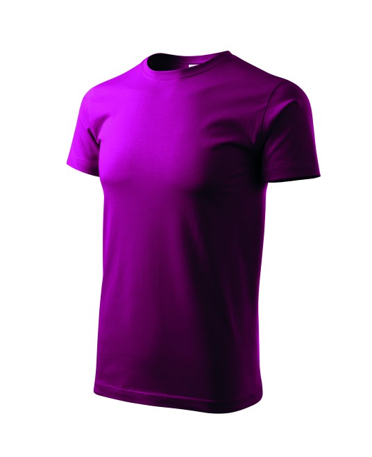 Tricou finisaj cu silicon, bumbac 160g/m2 Malfini Basic 129 Roz fucsia
