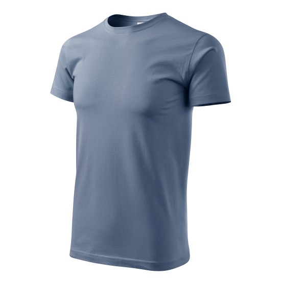Tricou premium bumbac 160g/m2 , finisaj cu silicon, Malfini Basic 129 Denim Tricou premium bumbac 160g/m2 , finisaj cu silicon, Malfini Basic 129 Denim