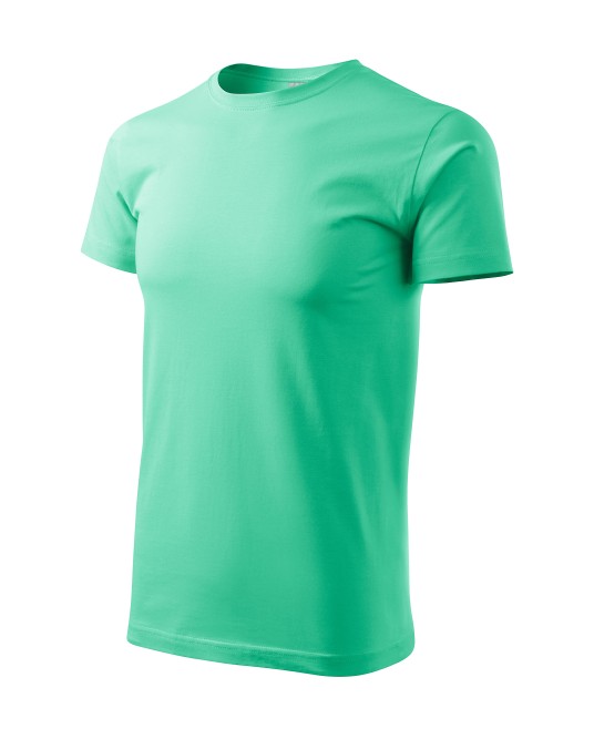 Tricou finisaj cu silicon, bumbac 160g/m2 Malfini Basic 129 Verde menta
