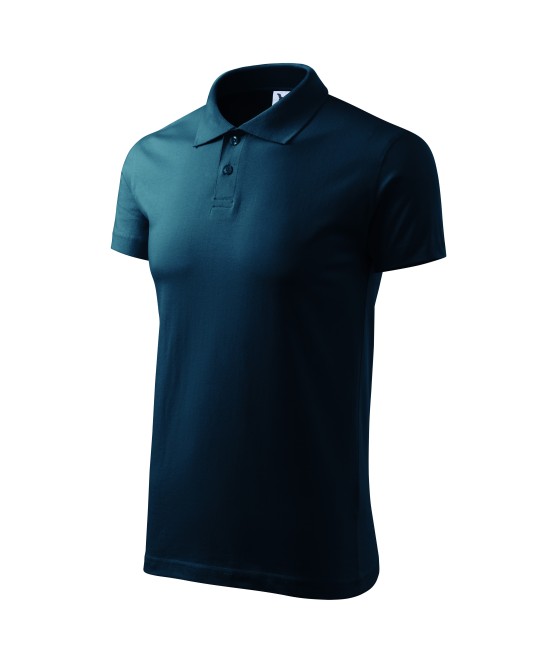 Adler-Malfini tricou polo cu maneca scurta pentru barbati, bumbac, 180g/m2  [202 colorat] Albastru marin