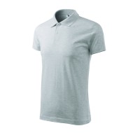 Tricou polo barbati, bumbac 180g/m2, Malfini  Single J.202 Gri deschis