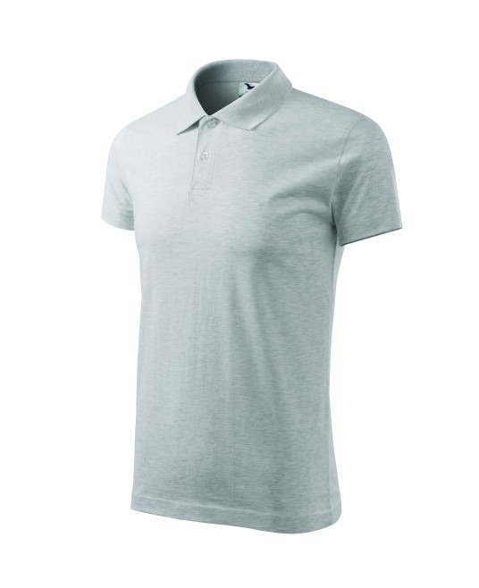 Tricou polo barbati, bumbac 180g/m2, Malfini  Single J.202 Gri deschis