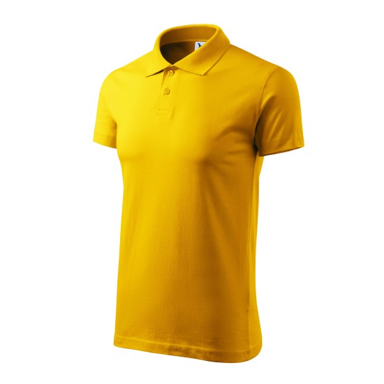 Tricou polo barbati, bumbac 180g/m2, Malfini Single J. 202, Galben Tricou polo barbati, bumbac 180g/m2, Malfini Single J. 202, Galben