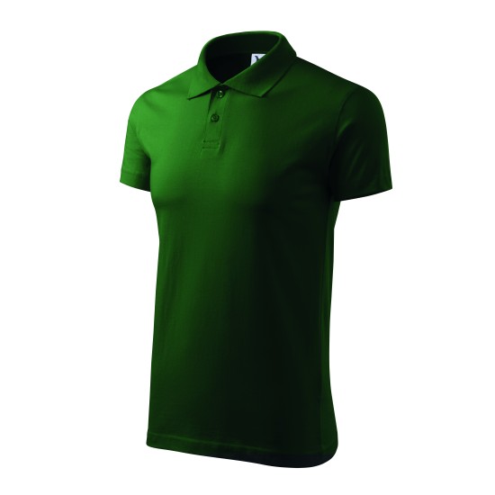 Tricou polo barbati, bumbac 180g/m2, Malfini  Single J.202 Verde sticla