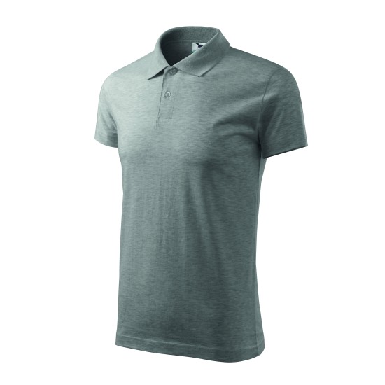 Tricou polo barbati, bumbac 180g/m2, Malfini  Single J.202 Gri inchis