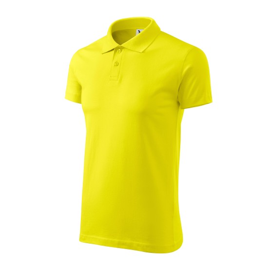 Tricou polo barbati, bumbac 180g/m2, Malfini  Single J.202 Galben Lamaie