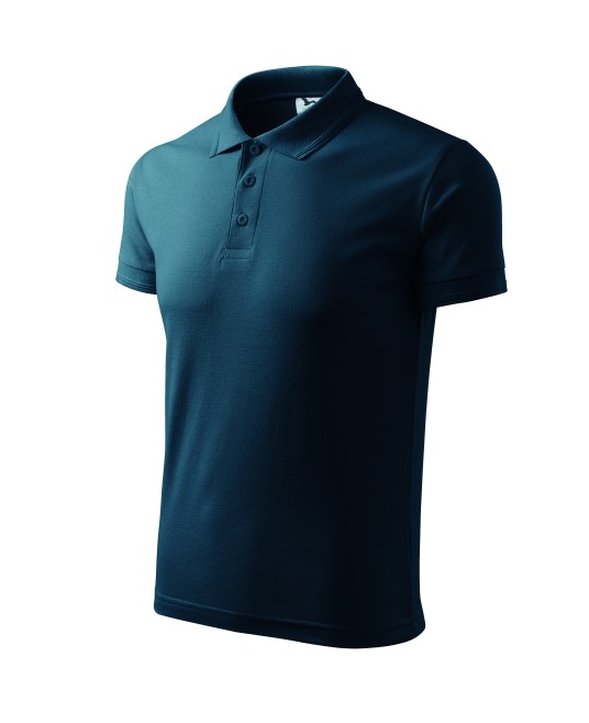 Adler-Malfini tricou polo cu maneca scurta pentru barbati, pique, 200g/m2 [203 colorat] Albastru marin