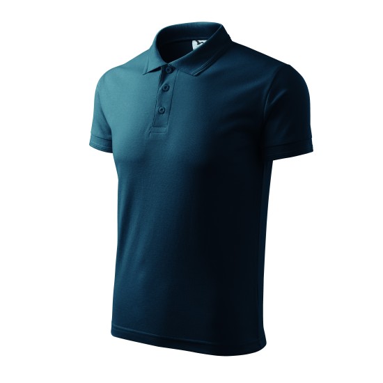 Tricou polo barbati 200g/m2 Malfini Pique Polo 203  Bleumarin