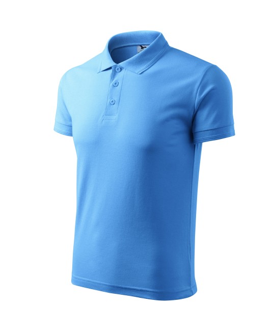 Tricou polo barbati 200g/m2 Malfini Pique Polo 203 Albastru deschis