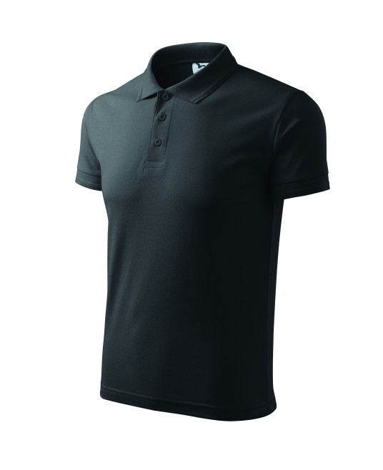 Tricou polo barbati 200g/m2 Malfini Pique Polo 203 Gri Antracit melange